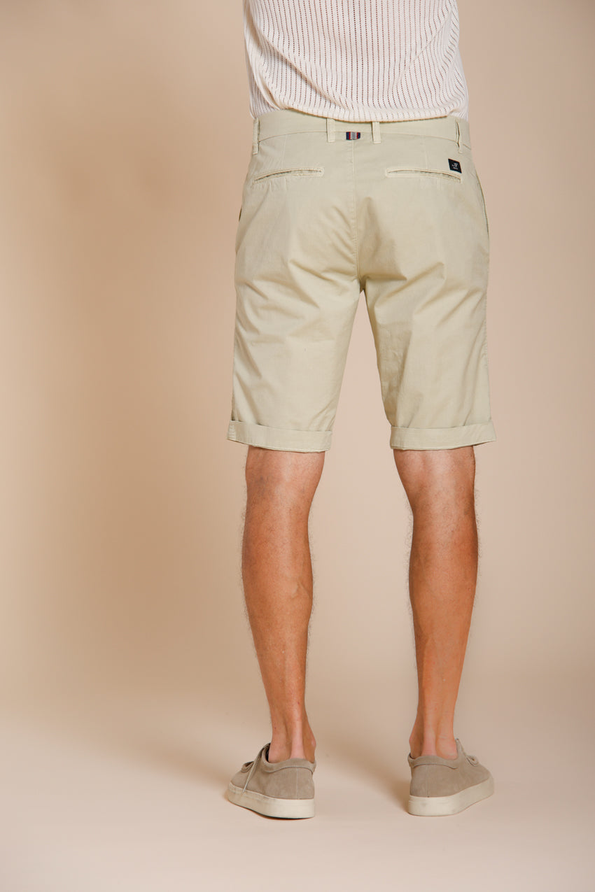 London bermuda chino uomo in gabardina stretch regular fit ①