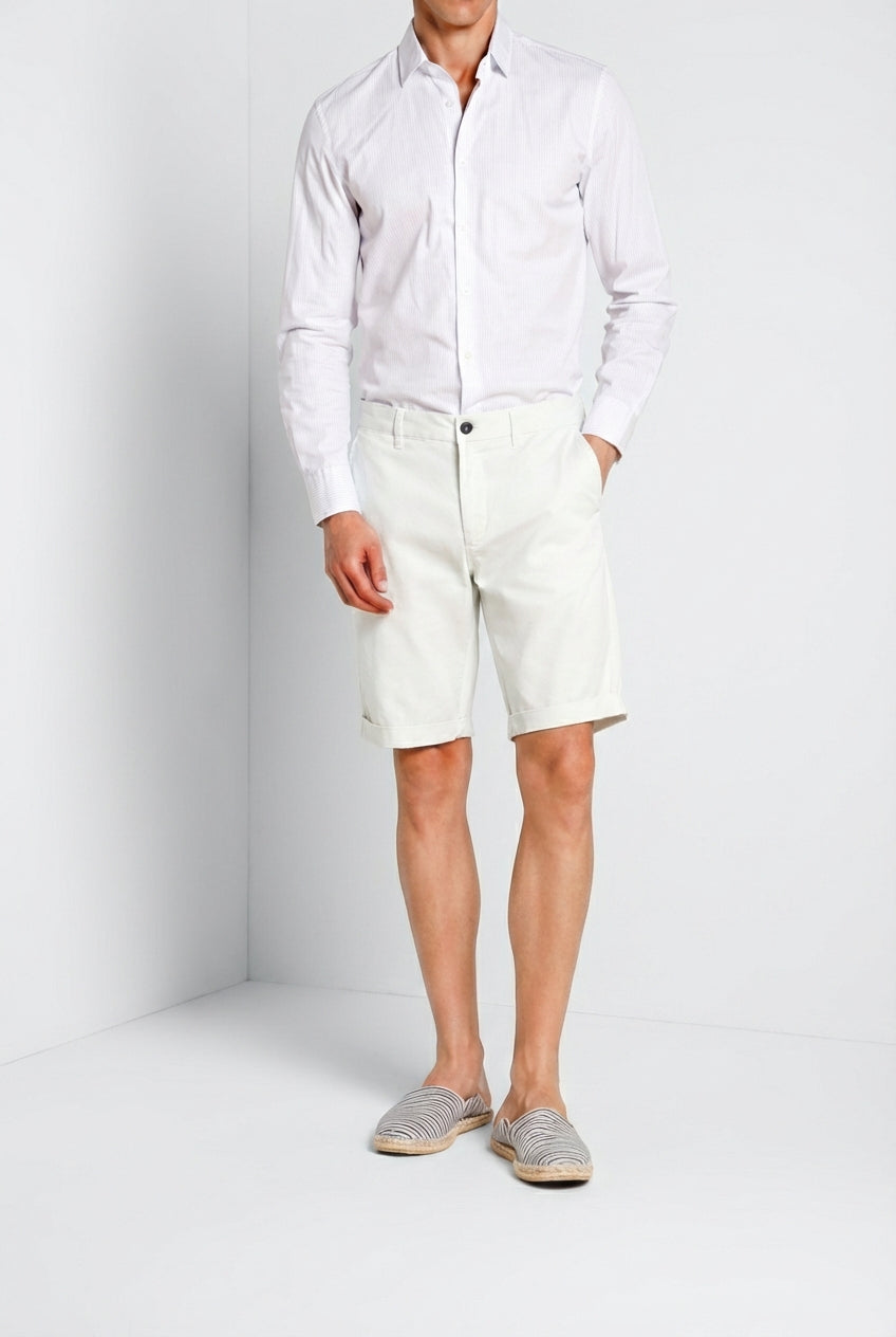 London Herren Chino Bermuda aus Stretch Gabardine regular fit ①