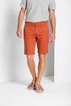 London bermuda chino uomo in gabardina stretch regular fit ①