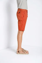 London bermuda chino uomo in gabardina stretch regular fit ①