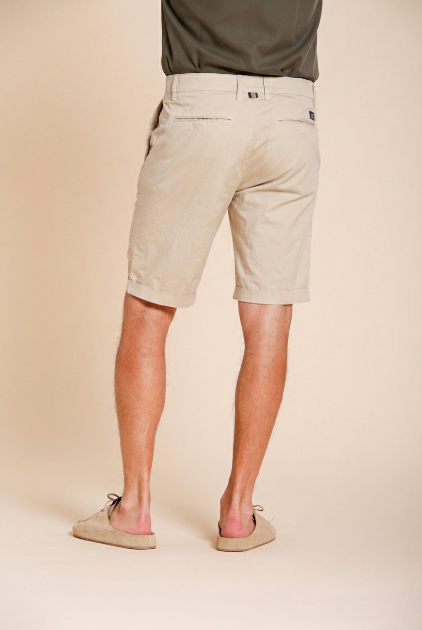 London bermuda chino uomo in gabardina stretch regular fit ①