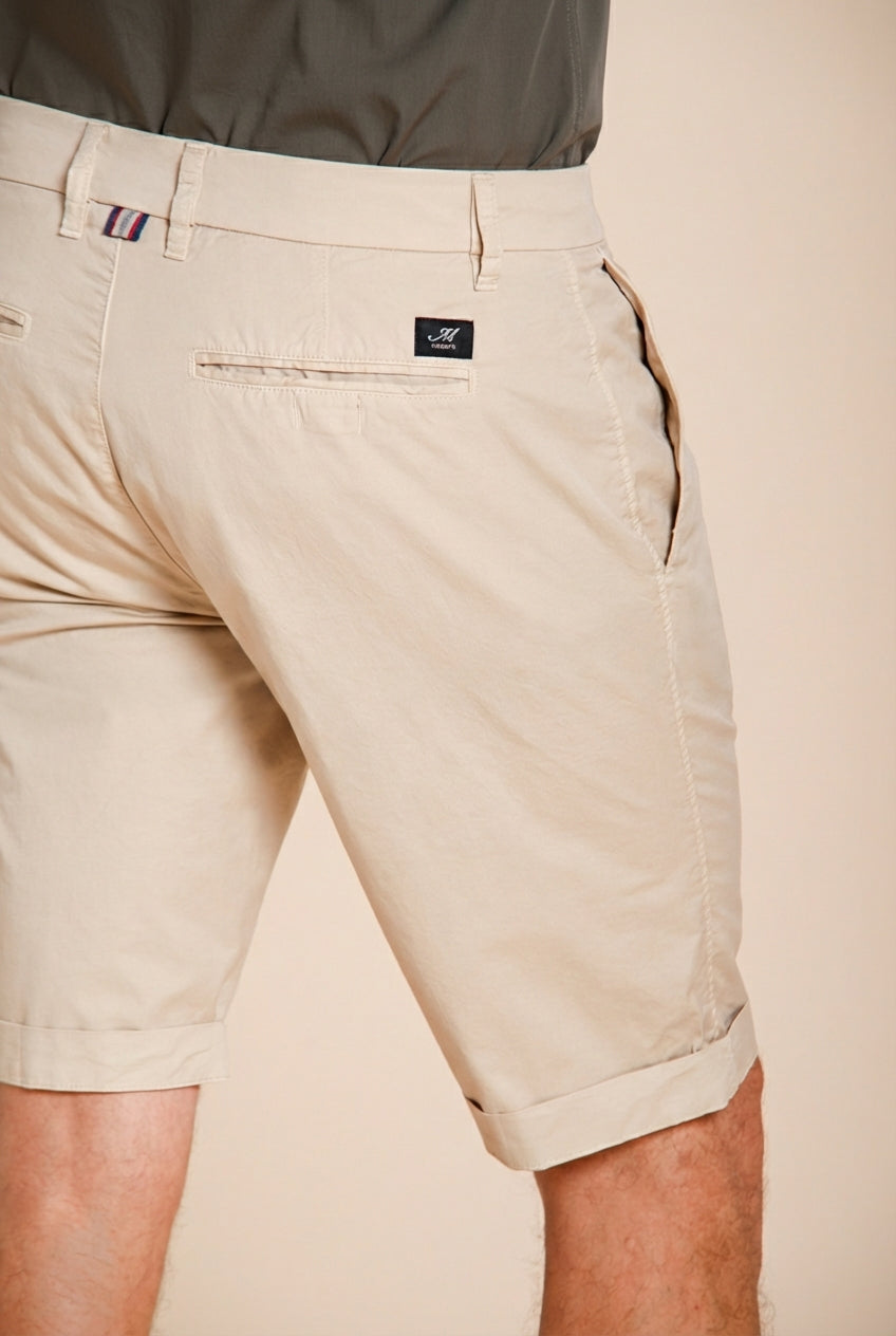 London bermuda chino uomo in gabardina stretch regular fit ①