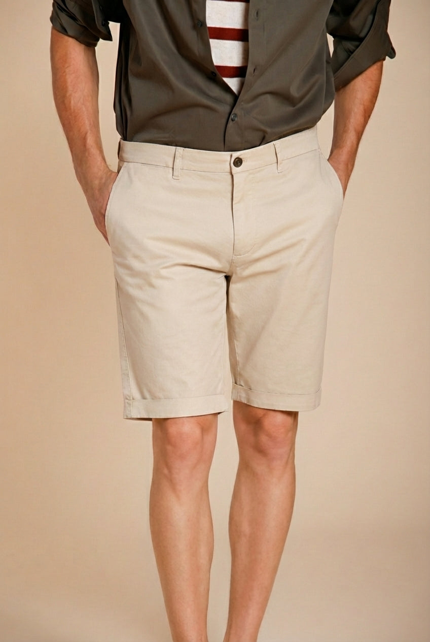 London Herren Chino Bermuda aus Stretch-Gabardine regular fit ①