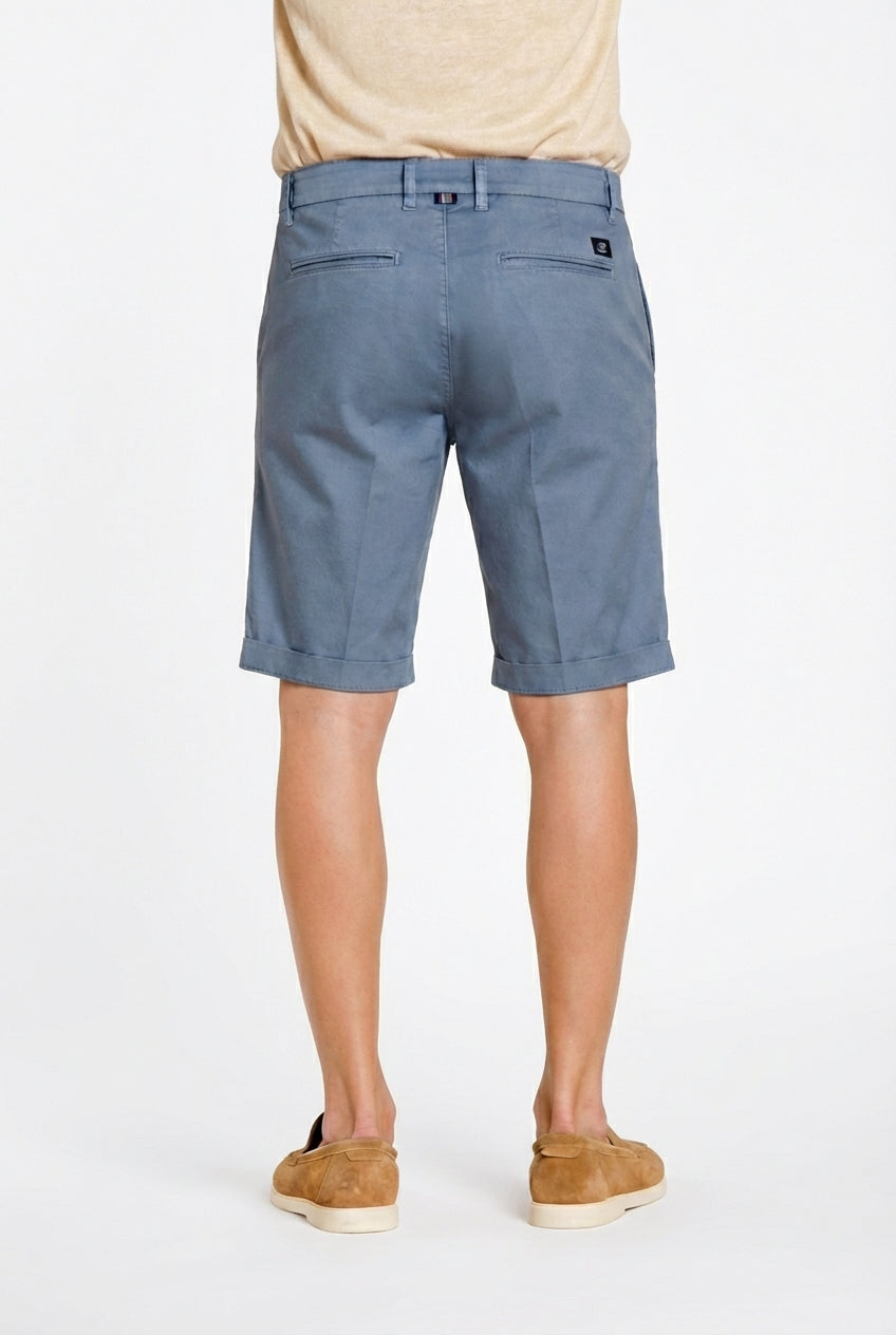 London bermuda chino uomo in gabardina stretch regular fit ①