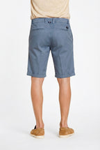 London bermuda chino uomo in gabardina stretch regular fit ①