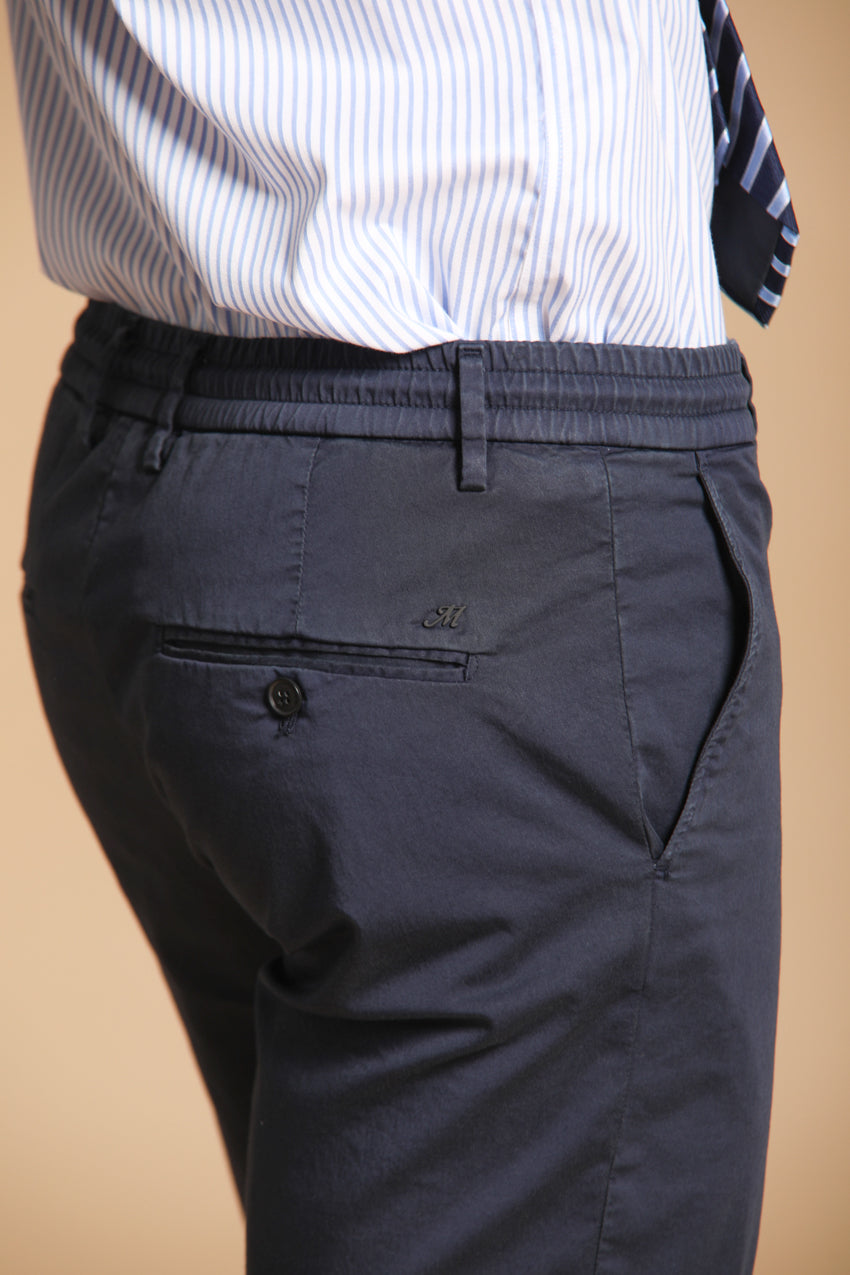 Milano Jogger Travel bermuda chino jogger uomo in raso tecnico travel stretch slim fit