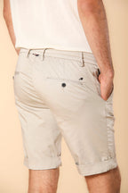 Milano Jogger Travel bermuda chino jogger uomo in raso tecnico travel stretch slim fit