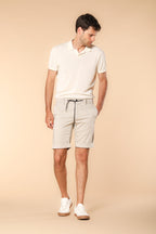 Milano Jogger Travel bermuda chino jogger uomo in raso tecnico travel stretch slim fit