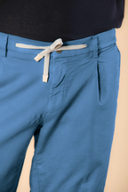 New York Golf 1 Pinces bermuda chino jogger uomo in jersey stretch slim fit
