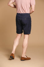 New York 1 Pinces City String bermuda chino uomo in cotone pima regular fit