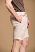 New York 1 Pinces City String bermuda chino uomo in cotone pima regular fit