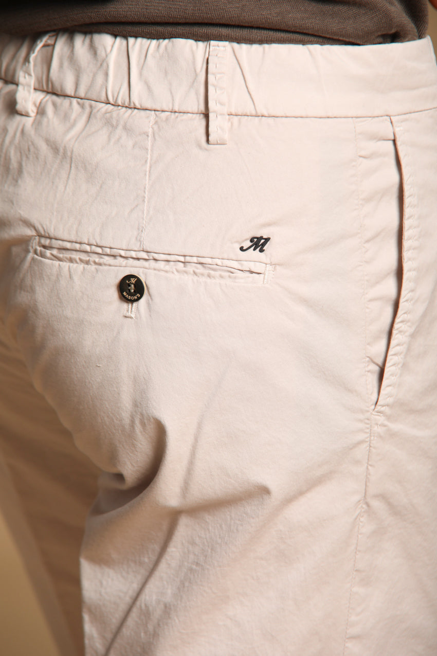 New York 1 Pinces City String bermuda chino uomo in cotone pima regular fit