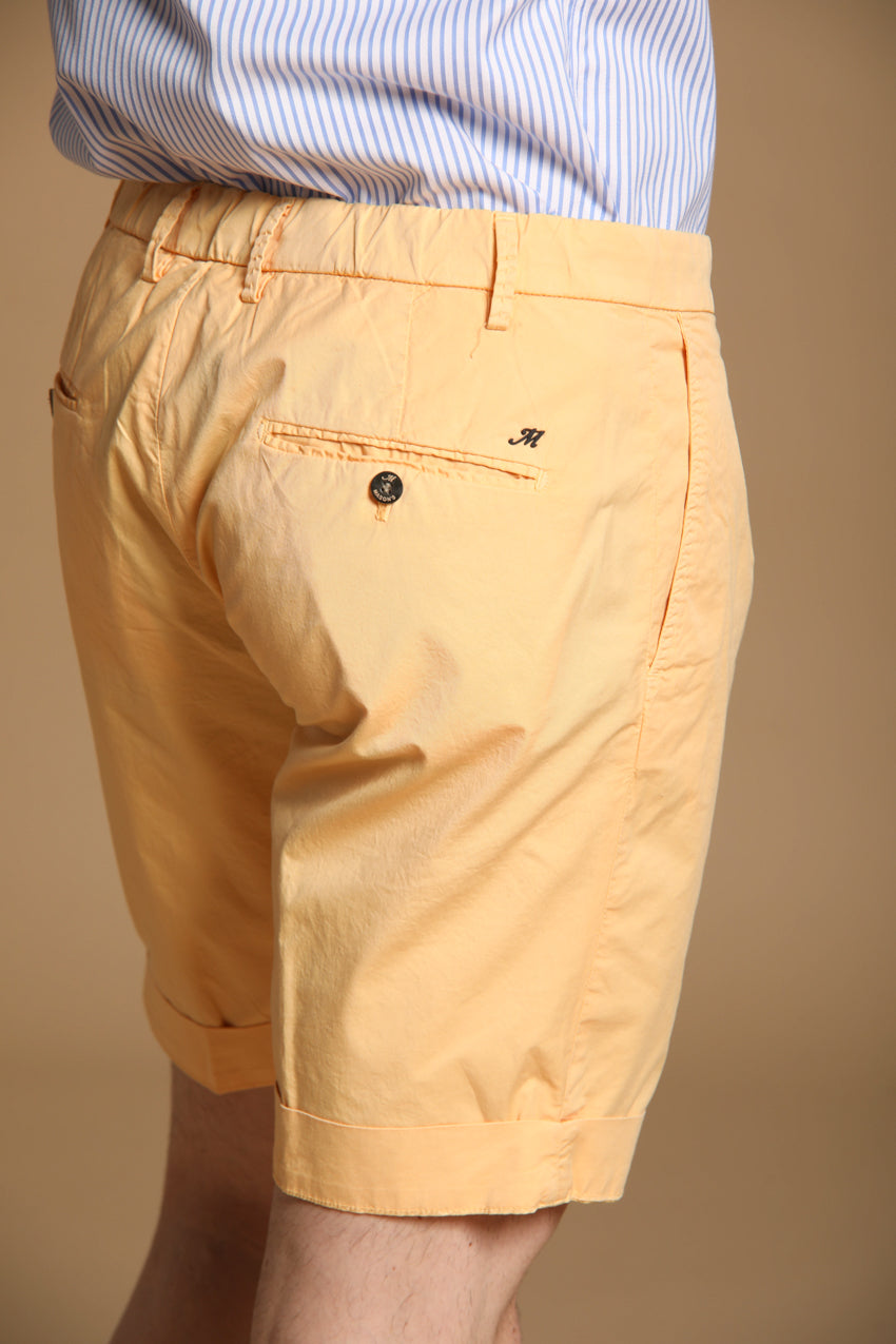 New York 1 Pinces City String bermuda chino uomo in cotone pima regular fit