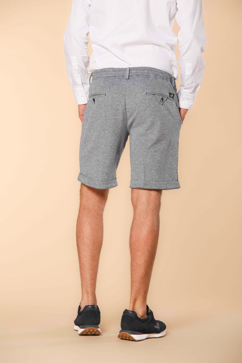 Torino Jog Bermuda Chino Jogger Herren in Double-Face Baumwoll-Piqué Slim Fit