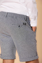 Torino Jog Bermuda Chino Jogger Herren in Double-Face Baumwoll-Piqué Slim Fit