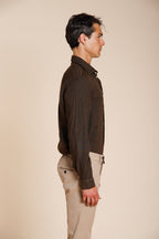 Torino camicia uomo in tela lino ①