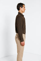 Torino camicia uomo in tela lino ①