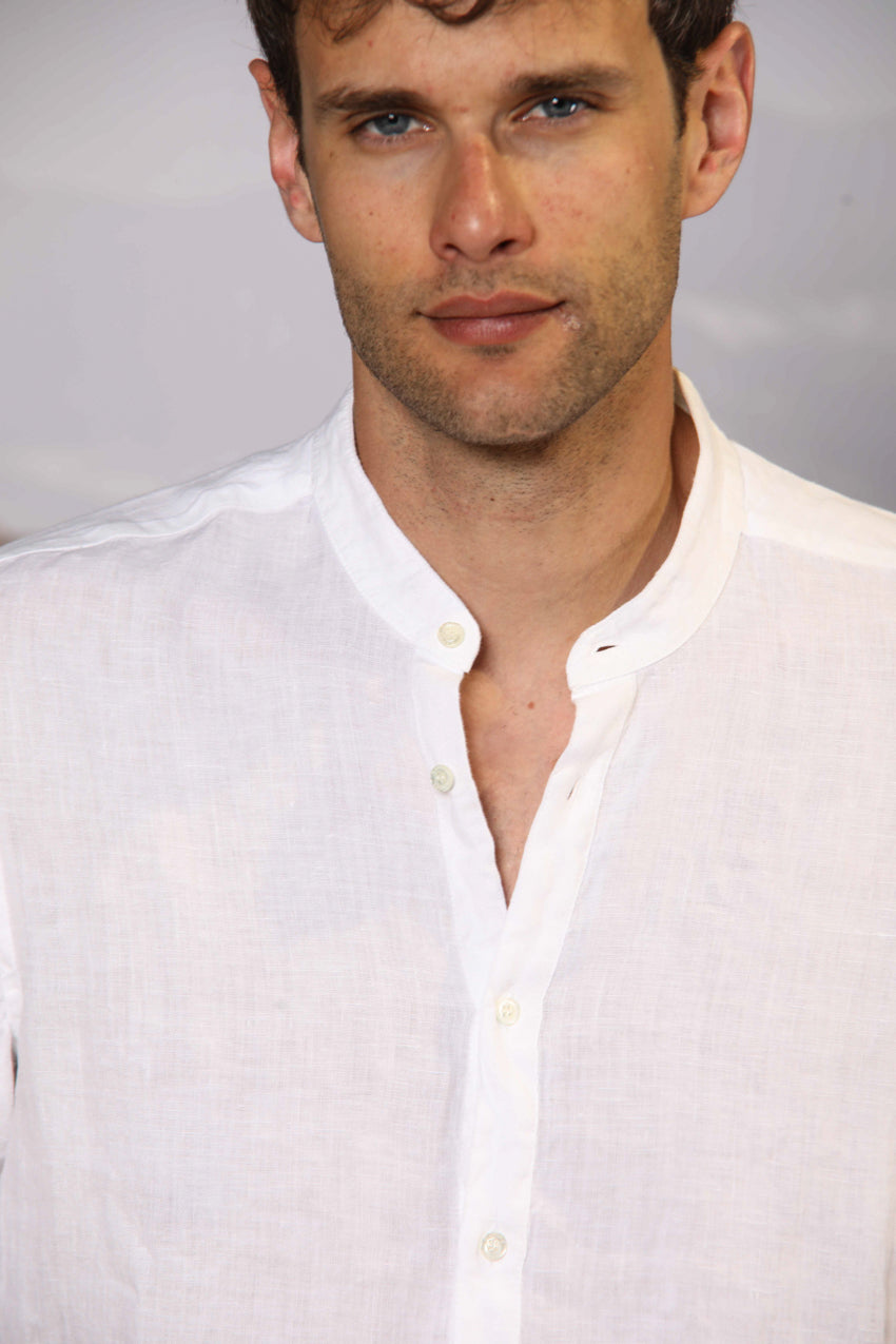 Porto camicia uomo a manica lunga in lino