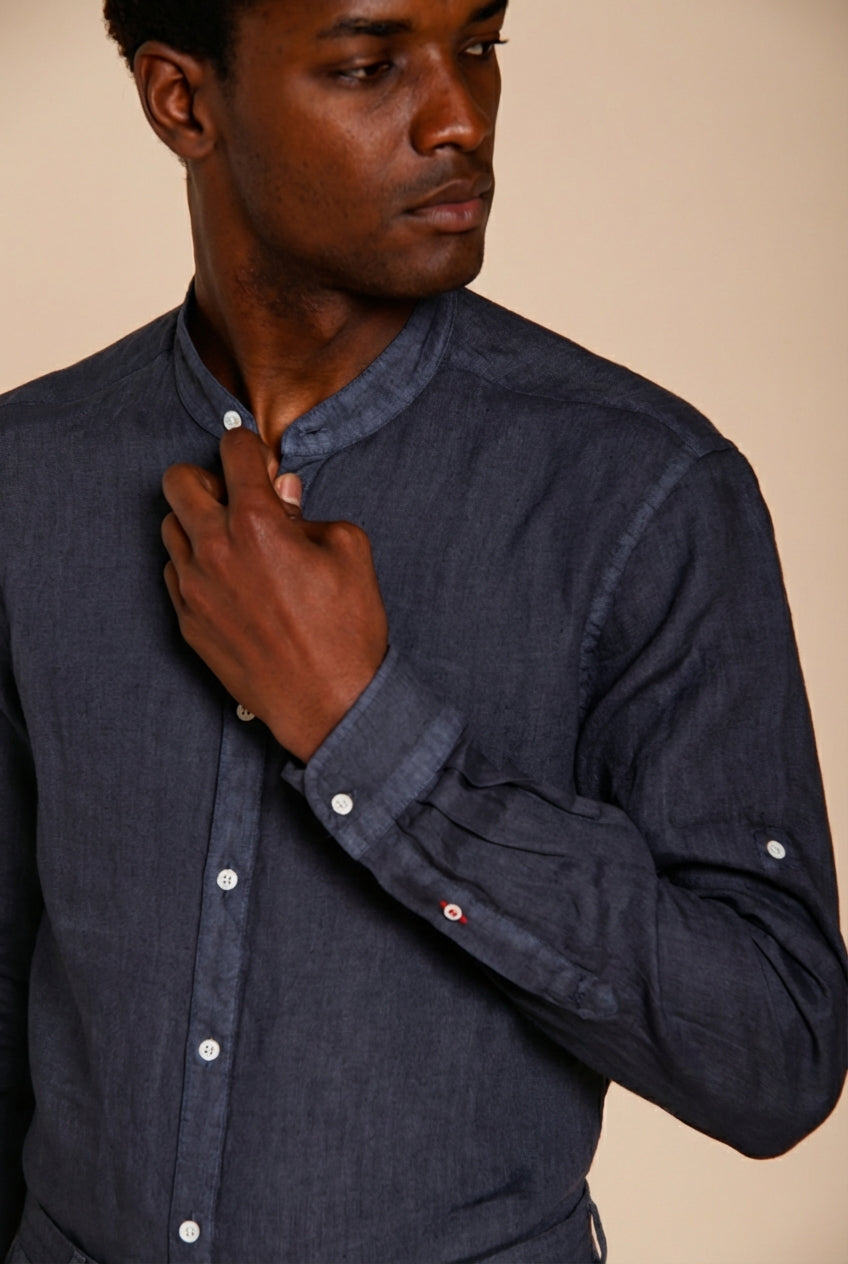 Porto Hemd Herren aus Leinenstoff ①