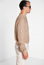 Porto Herren Hemd aus Leinenstoff ①