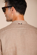 Porto camicia uomo in tela lino ①