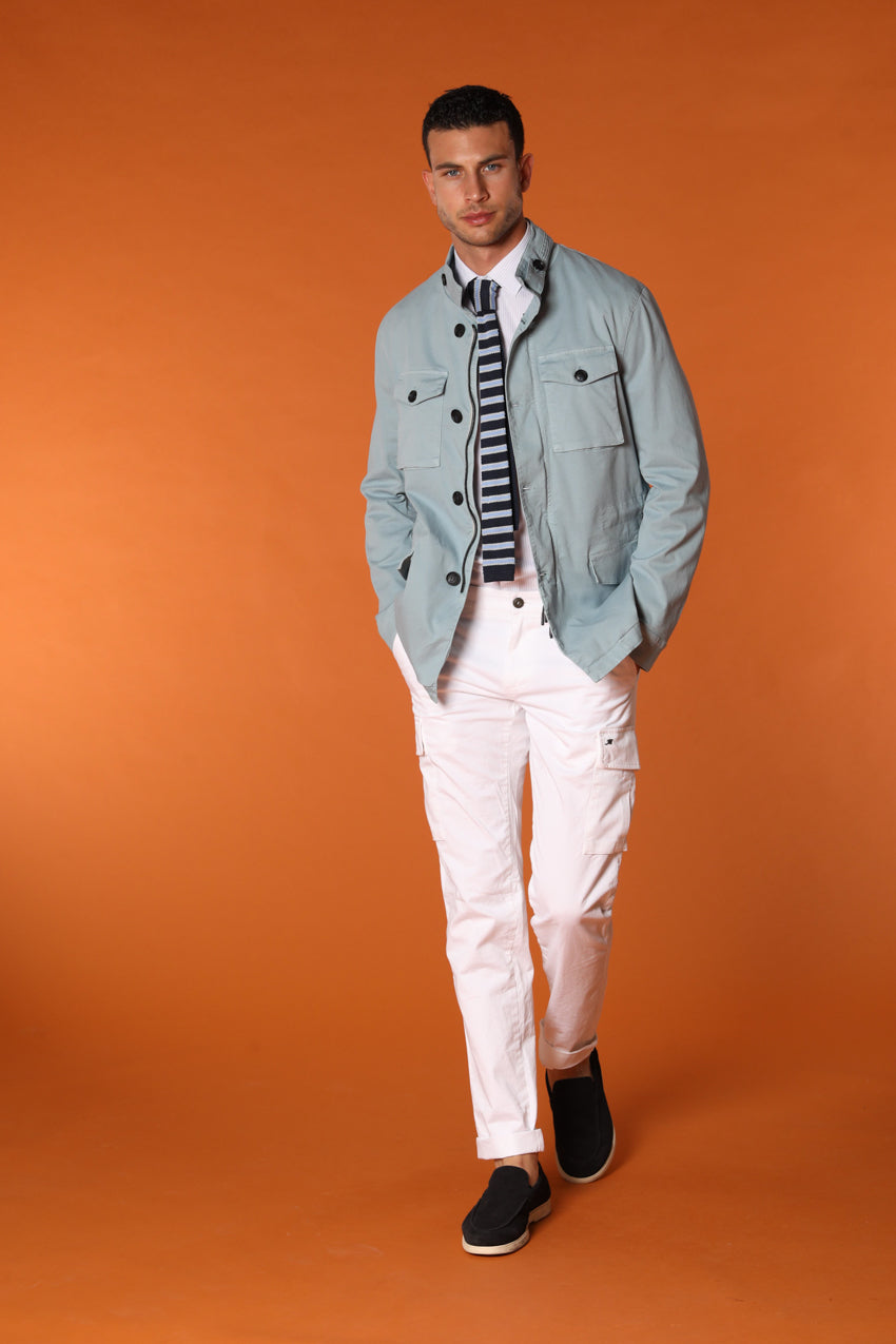 City Field giacca uomo in twill di cotone e tencel
