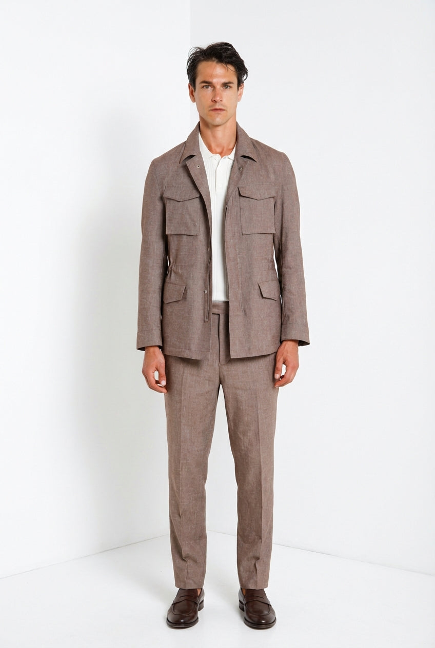 Field Jacket giubbotto uomo in denim trama diagonale