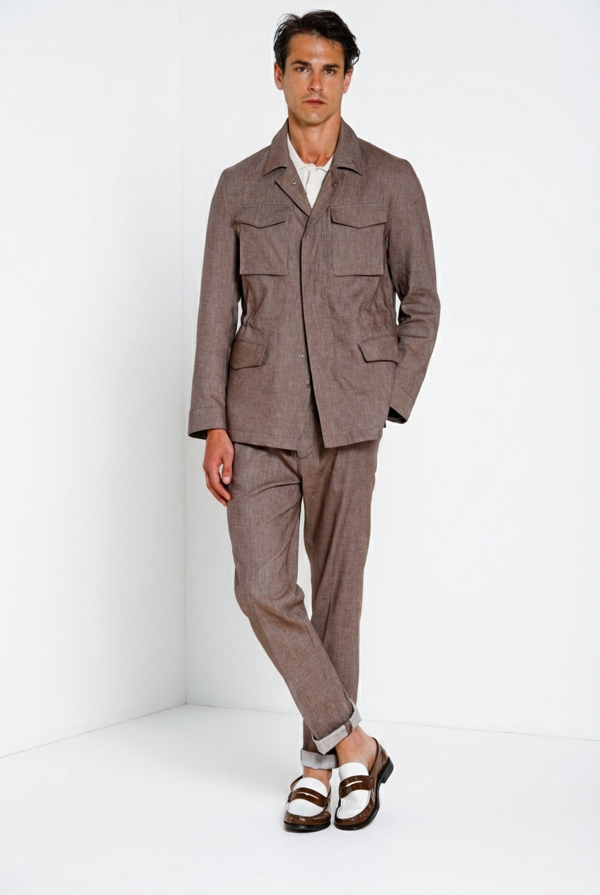 Field Jacket giubbotto uomo in denim trama diagonale