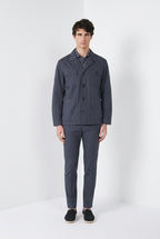 City Jacke Jacket Summer Herren aus Stretch-Baumwolle und Leinen-Kavallerietwill