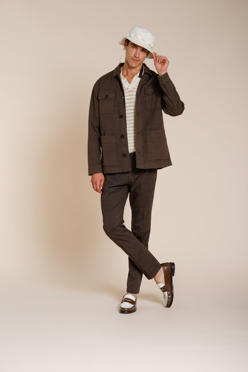 City Jacket Summer giubbotto uomo in cavallery di cotone e lino stretch