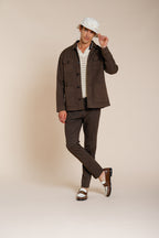 City Jacket Summer giubbotto uomo in cavallery di cotone e lino stretch