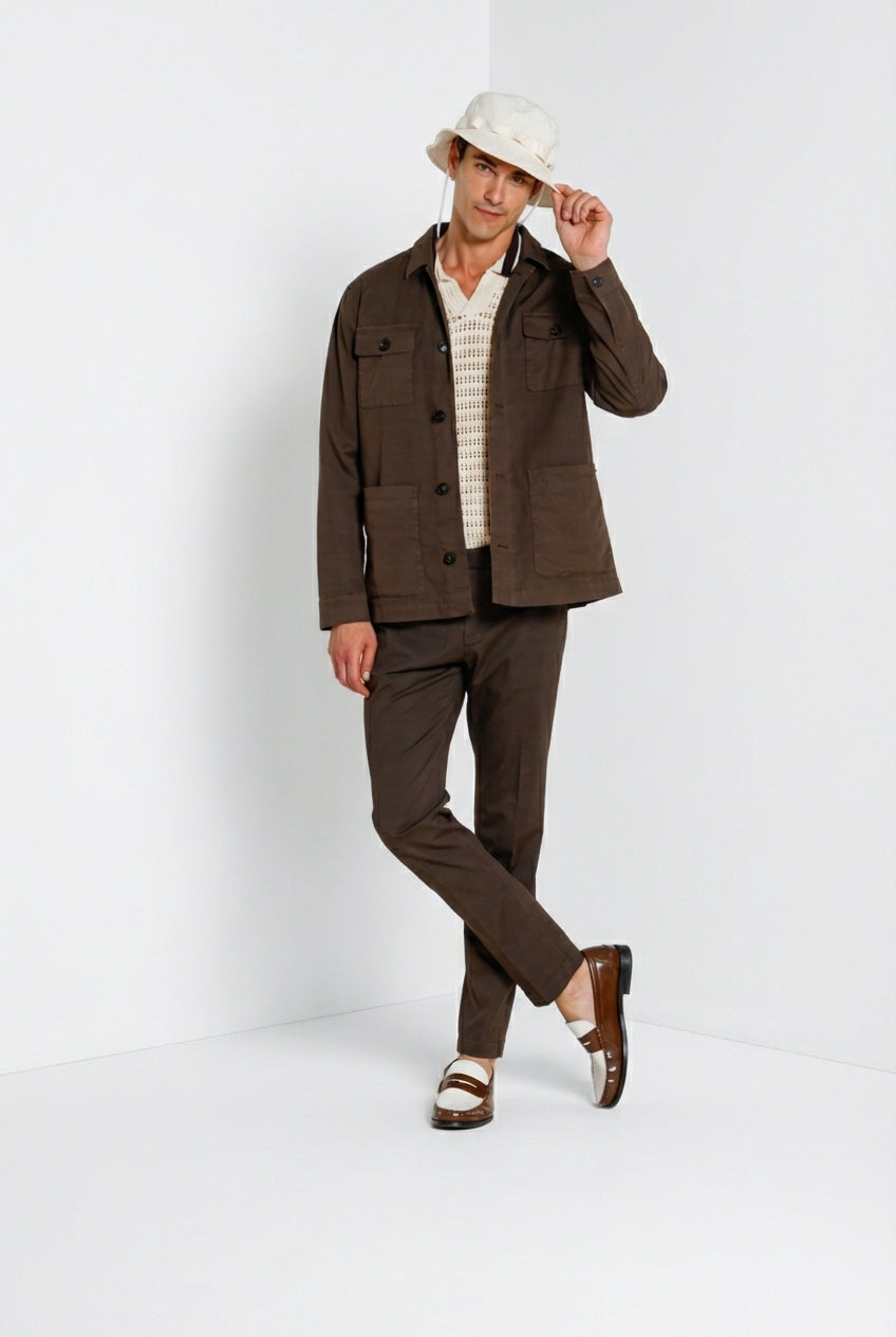 City Jacket Summer giubbotto uomo in cavallery di cotone e lino stretch