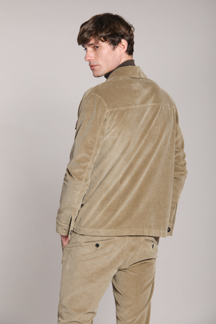 Steve overshirt uomo in velluto 500 righe