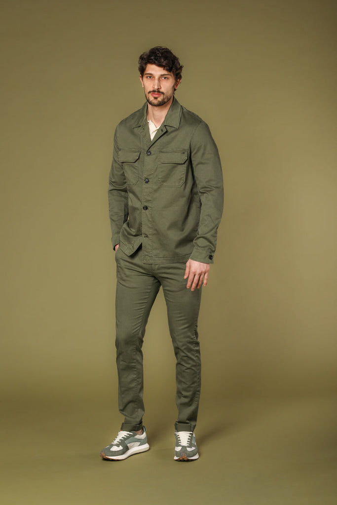 Bild 2 von Mason's Herren-Overshirt-Jacke, Modell Summer, in Grün, regular Passform