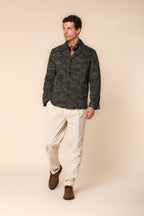 Foto 5 M74 Work Jacket field jacket uomo in raso con stampa mimetica