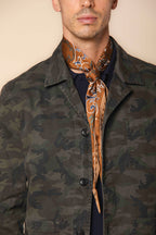 Foto 3 M74 Work Jacket field jacket uomo in raso con stampa mimetica