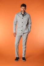 James overshirt uomo in twill di lino misto cotone