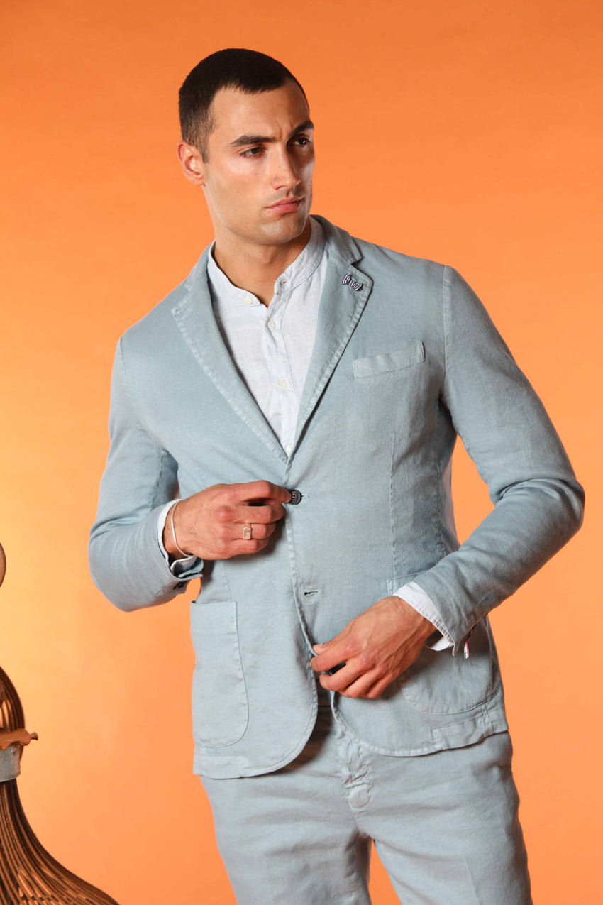 Da Vinci Summer Blazer Herren aus Leinen-Baumwoll-Twill 