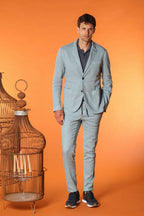 Da Vinci Summer Blazer Herren aus Leinen-Baumwoll-Twill 