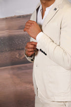 Da Vinci Summer Blazer Herren aus Leinen-Baumwoll-Twill