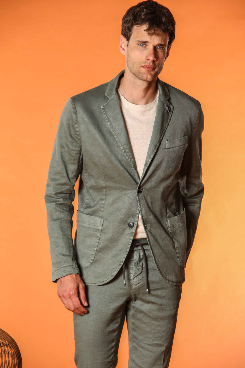 Da Vinci Summer Blazer Herren aus Leinen-Baumwoll-Twill 