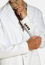 Da Vinci blazer uomo in twill di lino e cotone