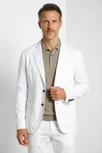 Da Vinci blazer uomo in twill di lino e cotone