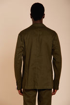 Da Vinci blazer uomo in twill di lino e cotone