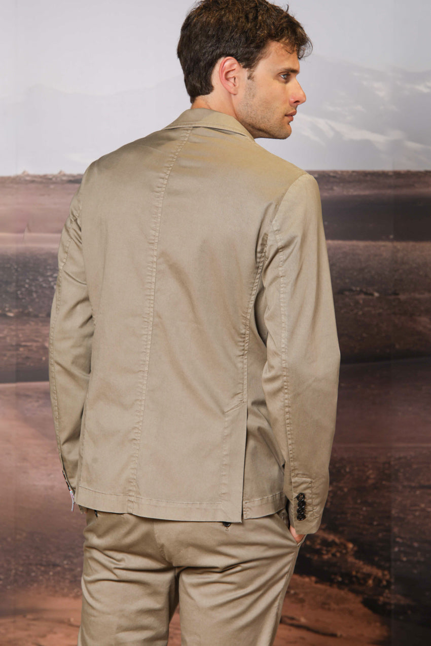 Immagine 4 di Da Vinci blazer uomo in piquet di cotone double face regular fit colore tortora di Mason's