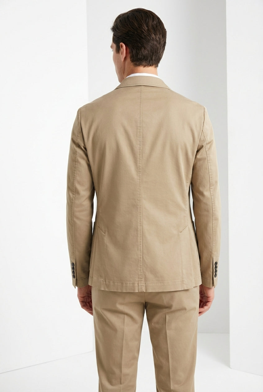 Da Vinci Travel blazer uomo in raso tecnico travel stretch