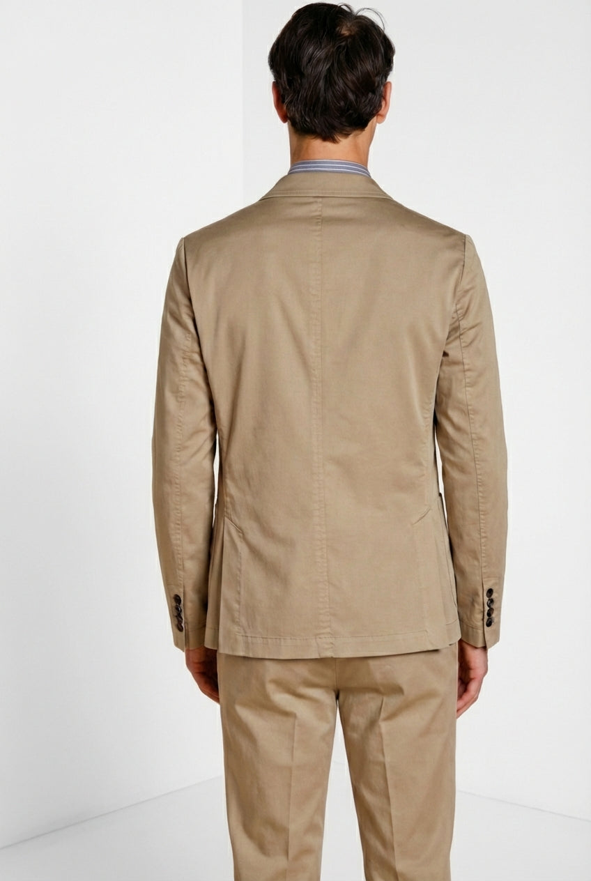Da Vinci Travel blazer uomo in raso tecnico travel stretch