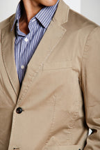 Da Vinci Travel blazer uomo in raso tecnico travel stretch