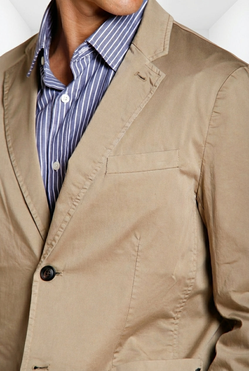 Da Vinci Travel blazer uomo in raso tecnico travel stretch