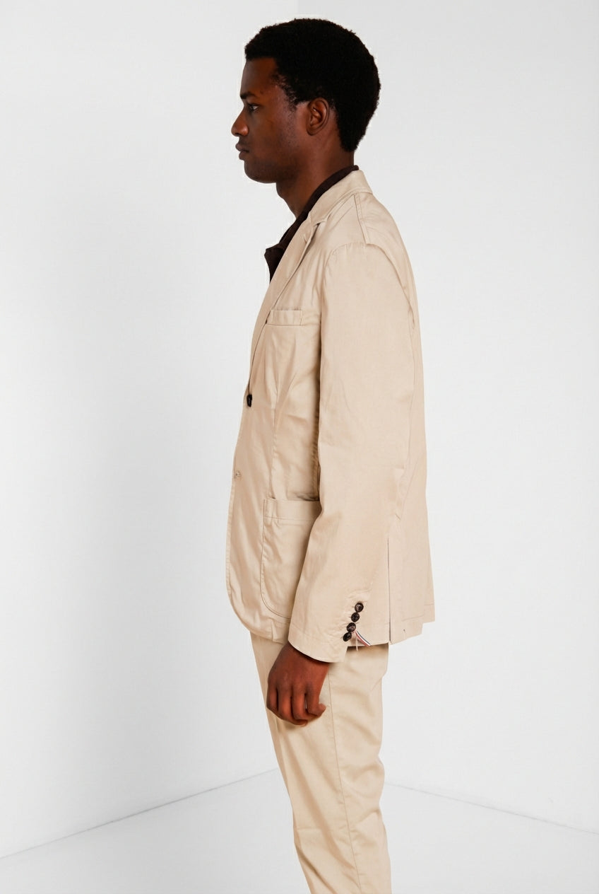 Da Vinci Travel blazer uomo in raso tecnico travel stretch